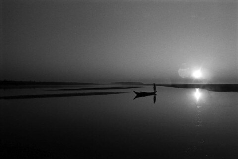 Sunrise on the Brahmaputra, Kamalabari Ghat