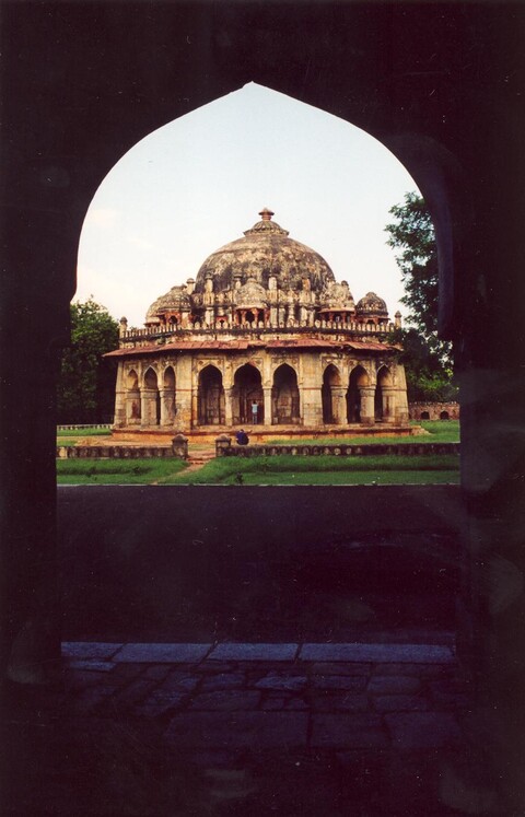 At Humayun's Tomb, Delhi Mehraab Exhibition, Gurgaon. April 2005