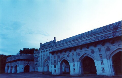 Madhi Masjid at sunset, Delhi Mehraab Exhibition, Gurgaon. April 2005