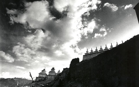 Monastery at dusk, Ladakh Mehraab Exhibition, Gurgaon. April 2005