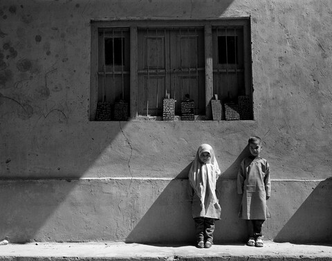 Hima Warnau School 2 girls Lolab Valley, Kashmir. May 2016