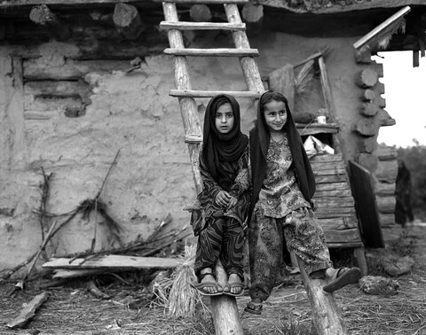 Kashira Bala 2 sisters Lolab Valley, Kashmir. May 2016
