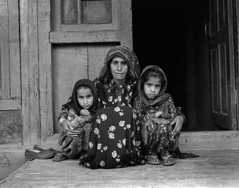 Kashira Bala sisters with grandmother Lolab Valley, Kashmir. May 2016