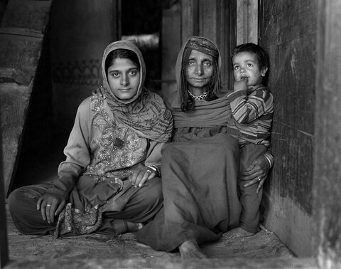 Kashira Bala three generations Lolab Valley, Kashmir. May 2016