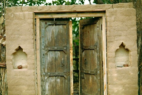 Gher door Mangar, Haryana. July 2017