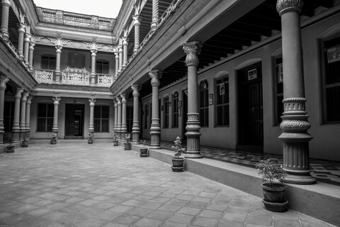 Kanadukathan Courtyard Chettinad, Tamil Nadu. January 2019