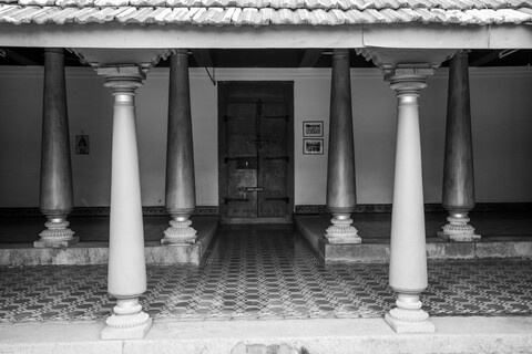 Karaikudi MSMM Back Door Chettinad, Tamil Nadu. January 2019