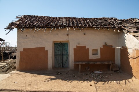 A Gond Village Home Panna, Madhya Pradesh. January 2019