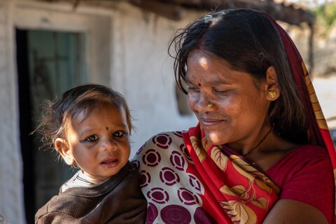 Koni mother Panna, Madhya Pradesh. January 2019