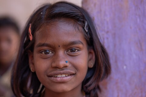 Khamri child Panna, Madhya Pradesh. January 2019