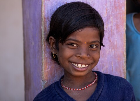 Khamri child 4 Panna, Madhya Pradesh. January 2019