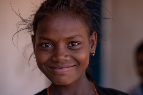 Khamri child 6 Panna, Madhya Pradesh. January 2019