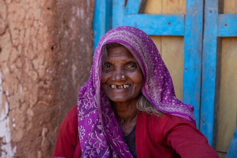 Khamri Grandmother 2 Panna, Madhya Pradesh. January 2019