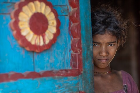 Koni Child Panna, Madhya Pradesh. January 2019
