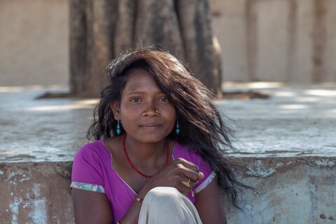 Sweet girl Panna, Madhya Pradesh. January 2019