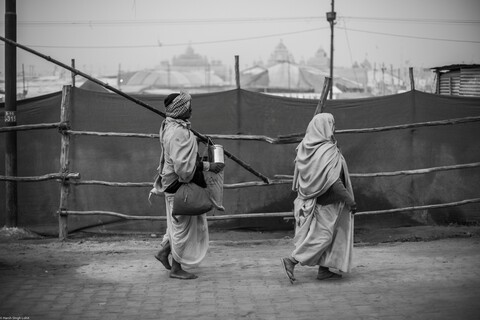 Kumbh Pilgrims Returning Home Sangam, Uttar Pradesh. February 2019