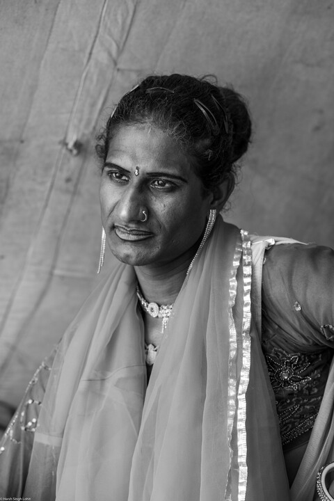 Kumbh Transgender Pilgrim 1 Sangam, Uttar Pradesh. February 2019
