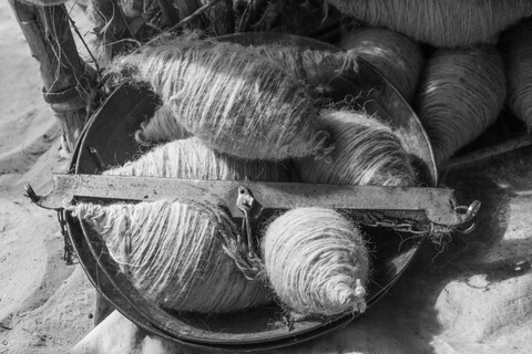 Wool Yarn Siyana, Rajasthan. February 2021