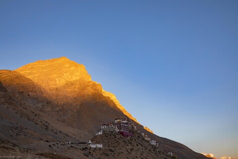Key Gompa Sunset A Great Stillness. Spiti, Himachal Pradesh. May 2022