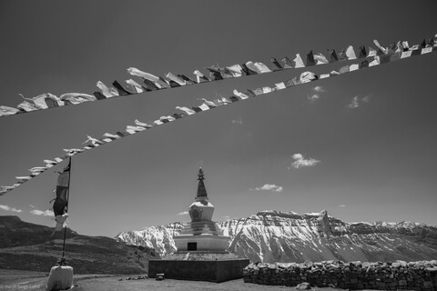 Lingzay Village Chorten A Great Stillness. Spiti, Himachal Pradesh. May 2022