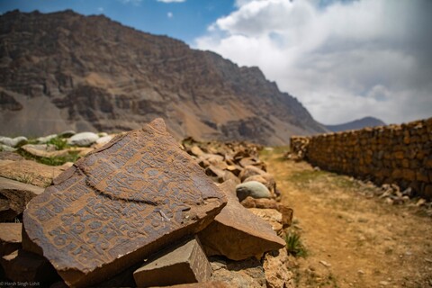 Hull Village, Mane stones A Great Stillness. Spiti, Himachal Pradesh. May 2022