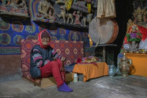 Lalung, Guru Padmasambhava Worshipper A Great Stillness. Spiti, Himachal Pradesh. May 2022